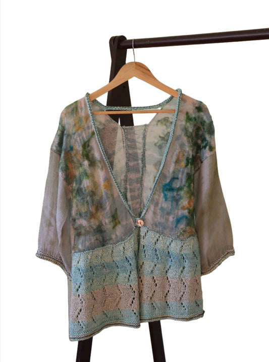 Summer Cardigan, Turquoise