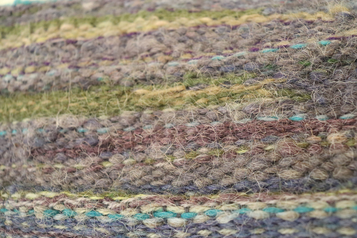 Woven Shoulder Bag, Olive Wood Frame