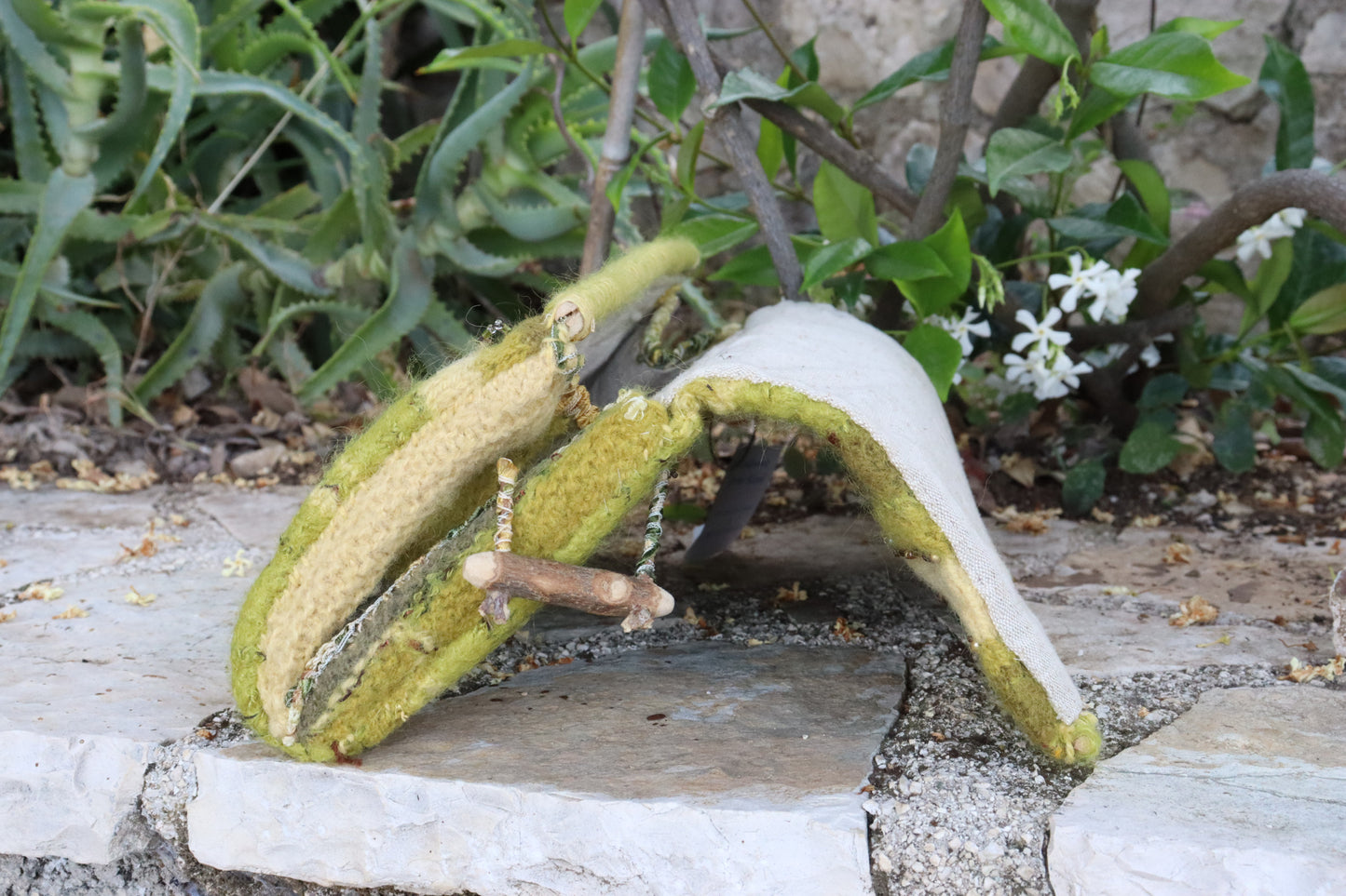 Knitted Clutch, Green