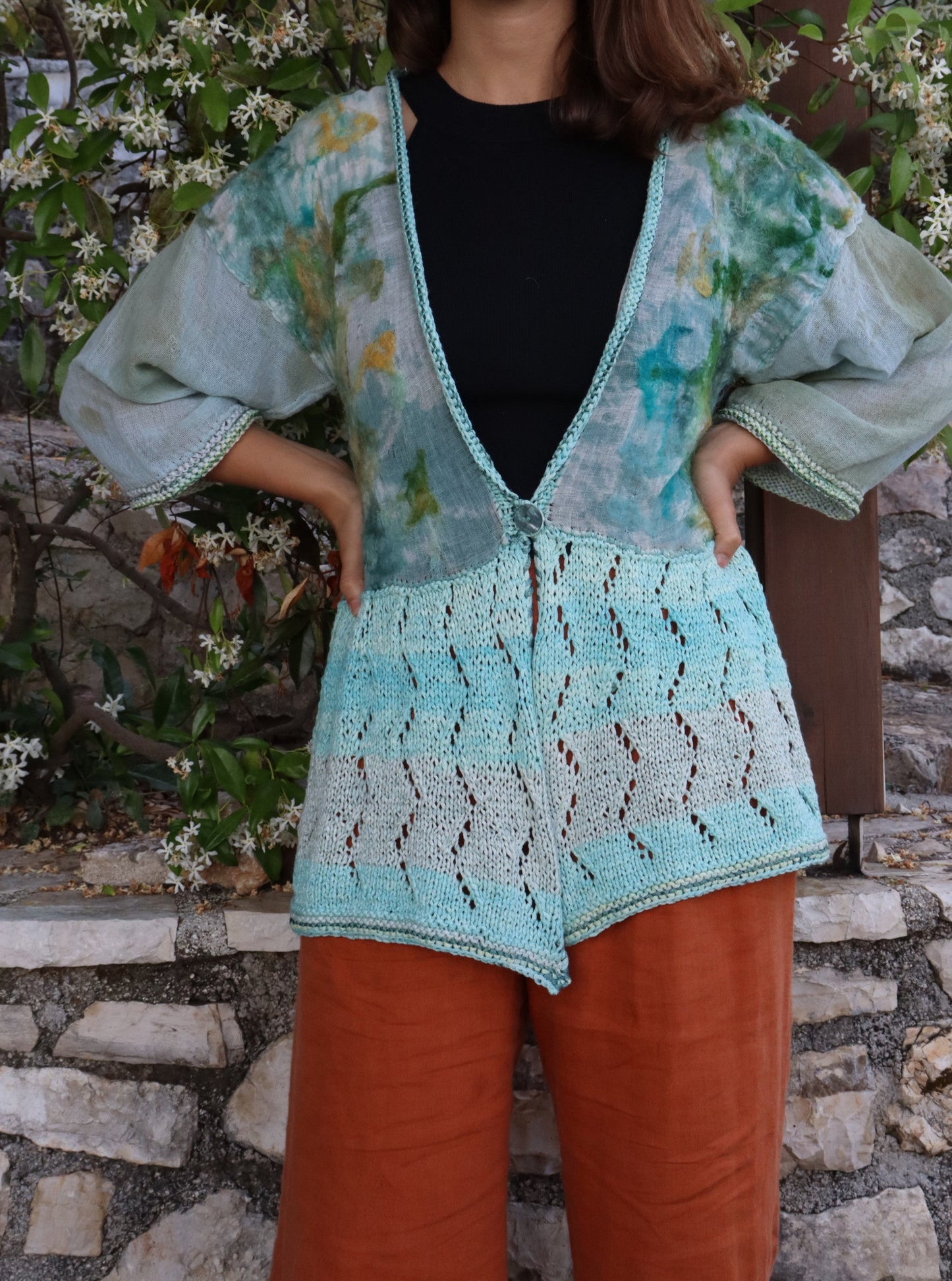 Summer Cardigan, Turquoise