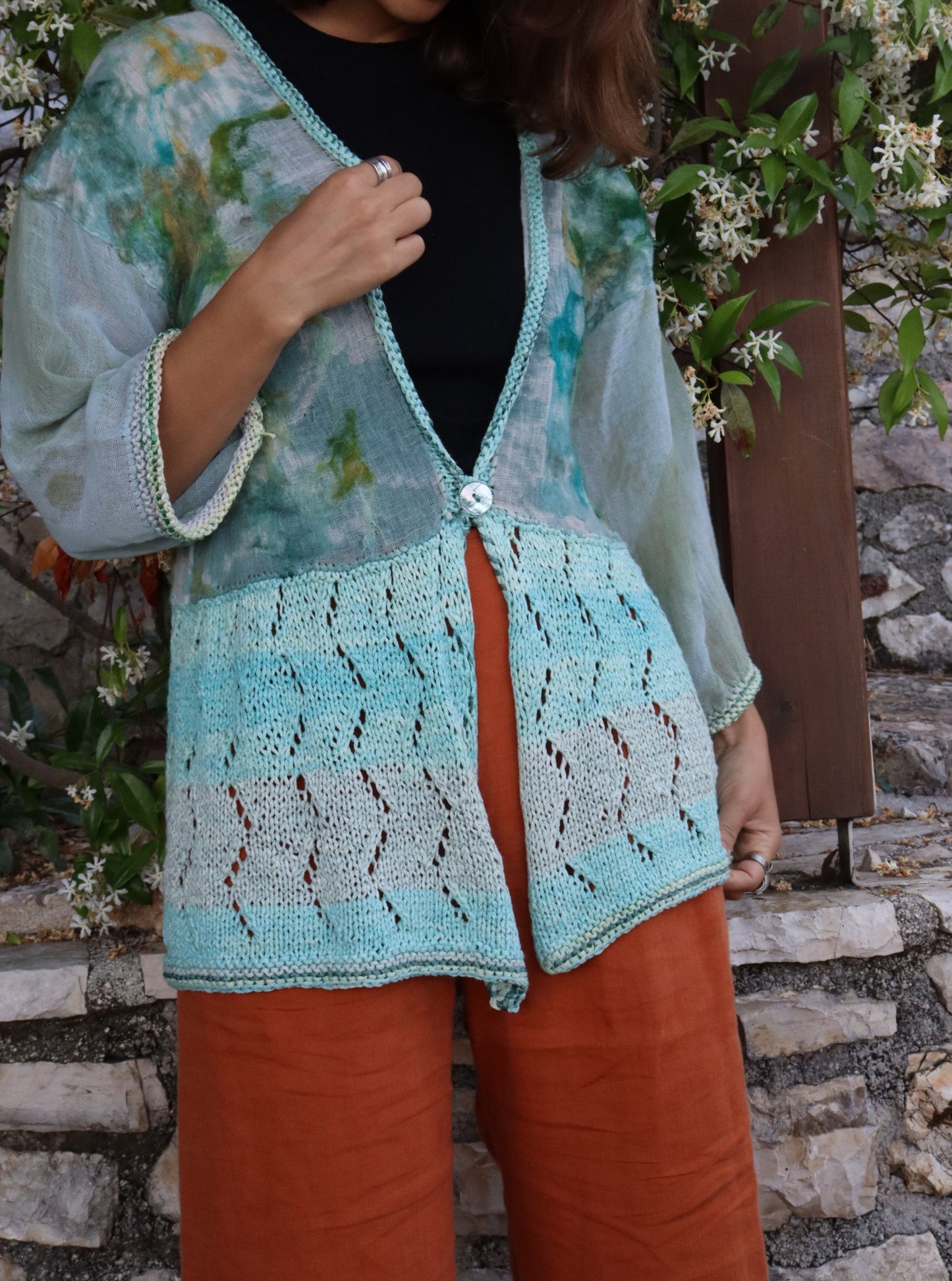 Summer Cardigan, Turquoise