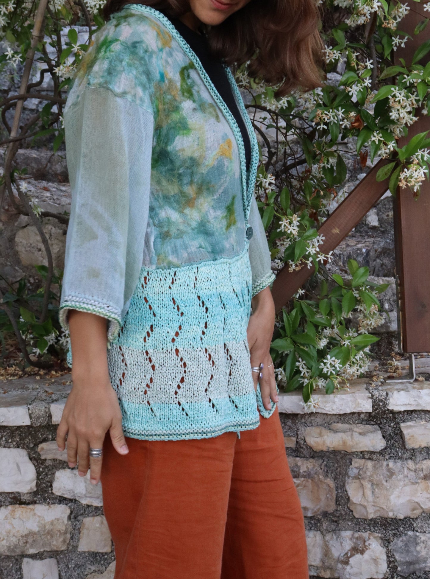 Summer Cardigan, Turquoise