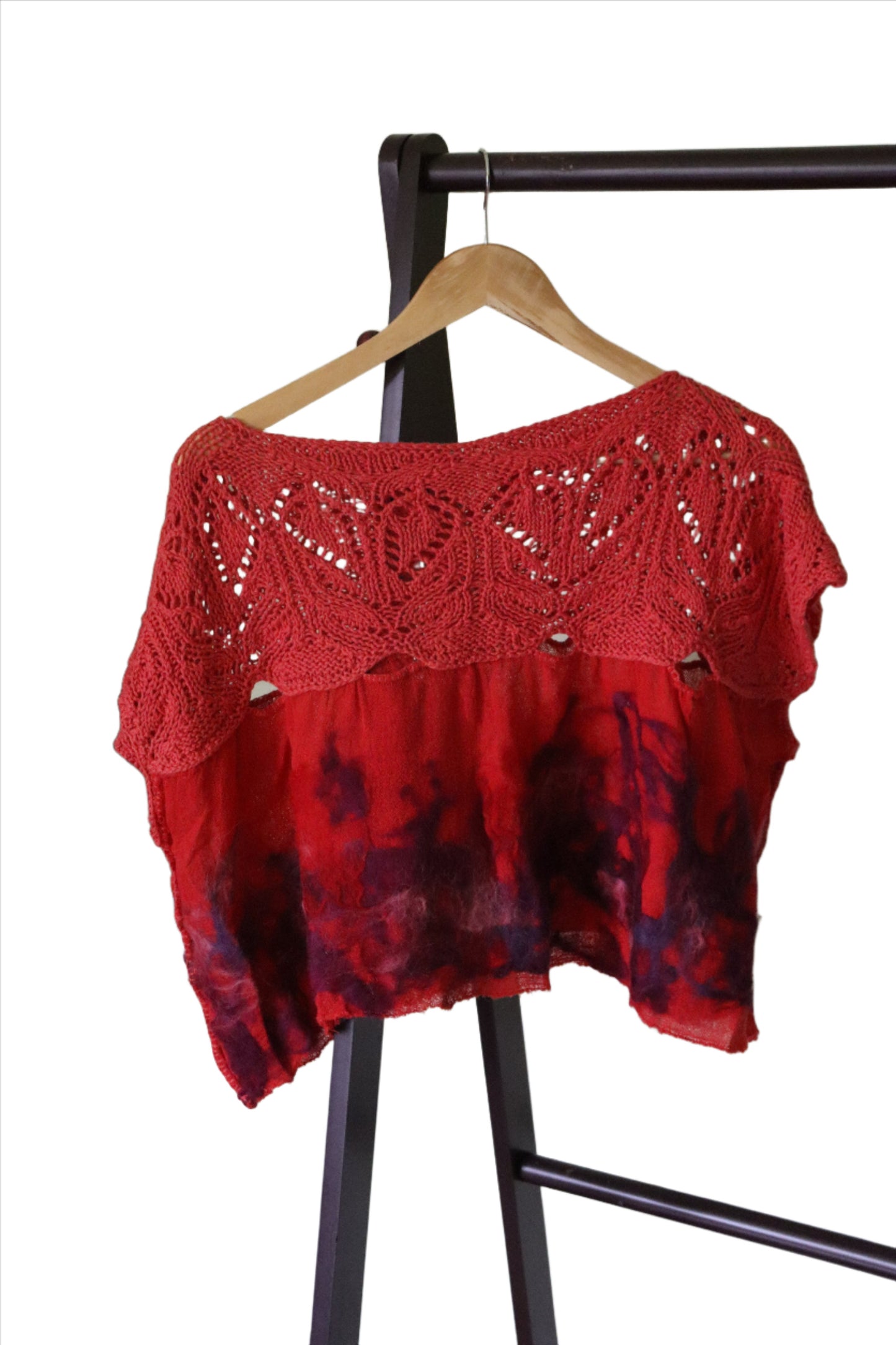 Felted Short Sleeve, Red