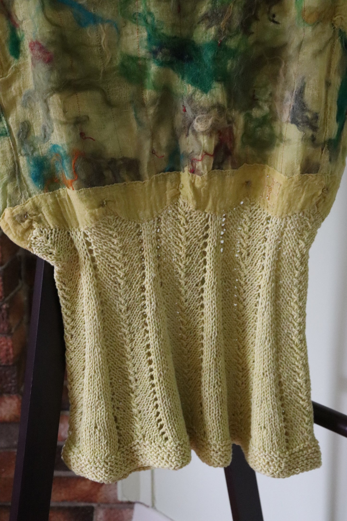 Felted Short Sleeve, Yellow