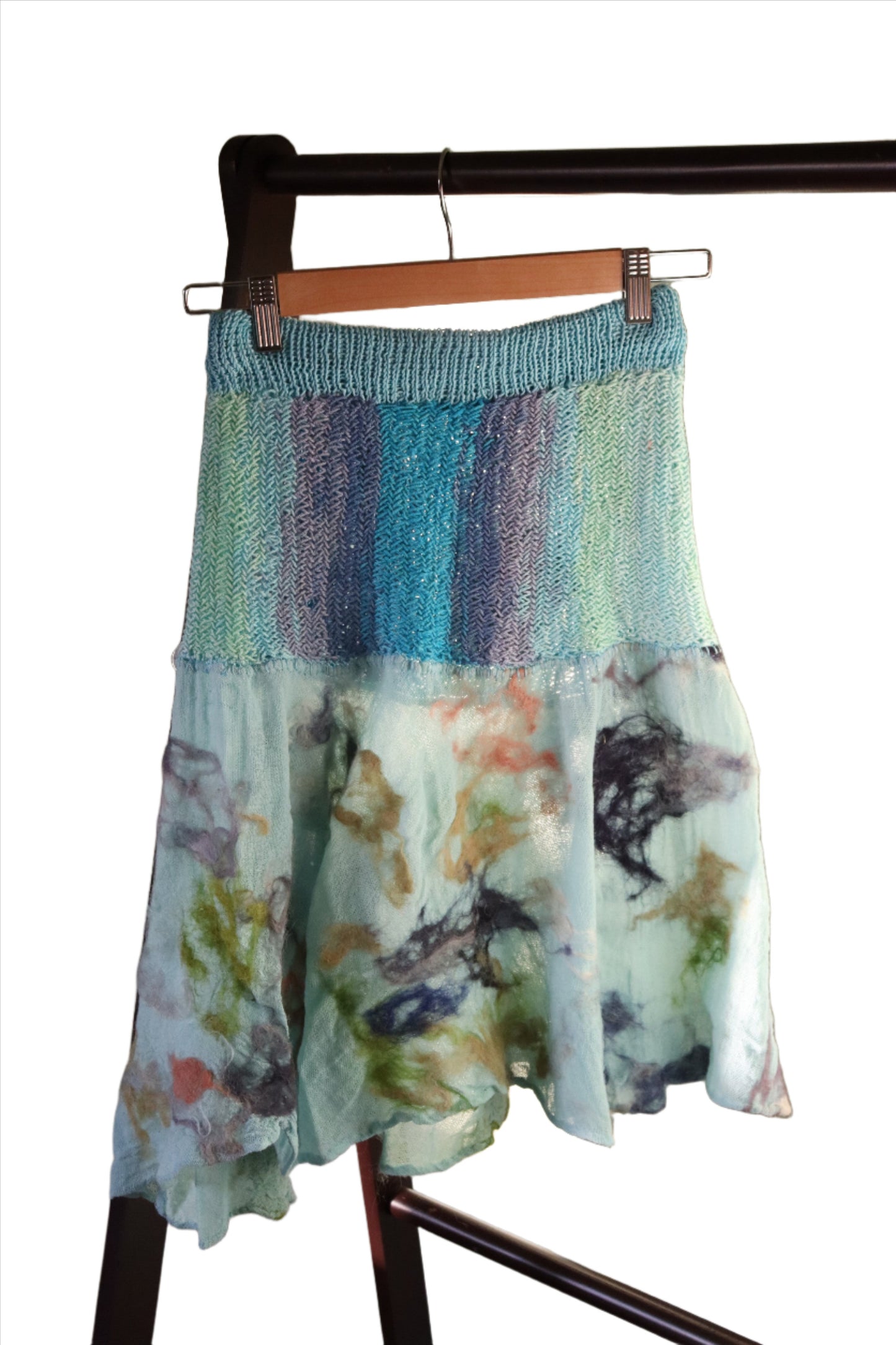 Fish-Bone Skirt, Turquiose