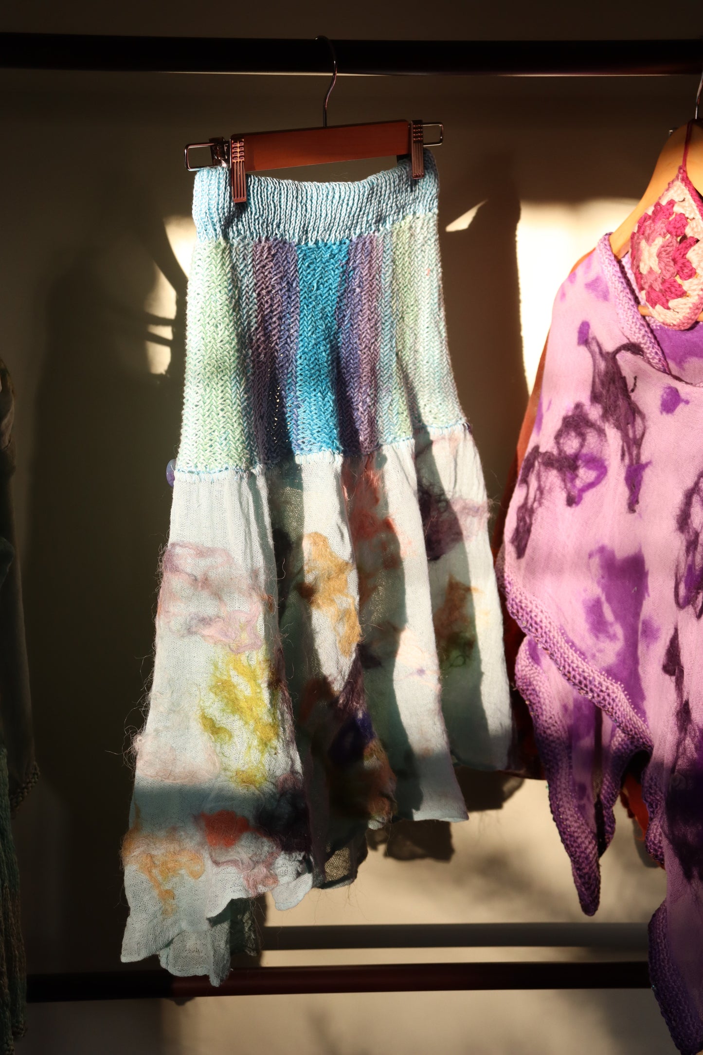 Fish-Bone Skirt, Turquiose