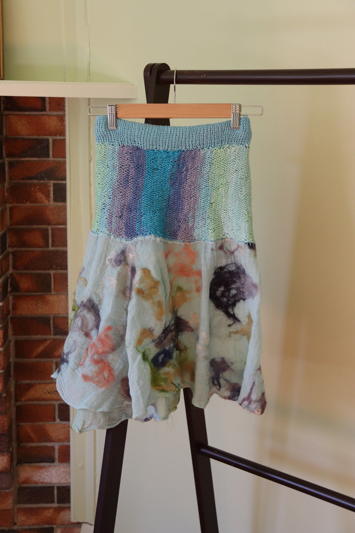 Fish-Bone Skirt, Turquiose