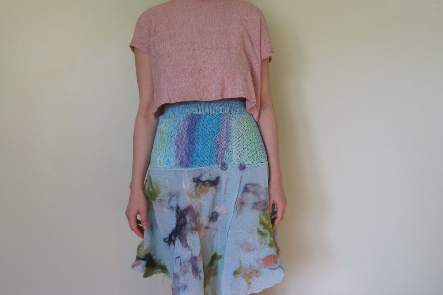 Fish-Bone Skirt, Turquiose