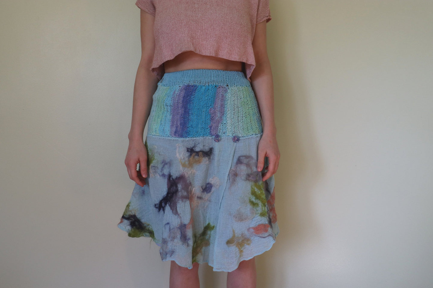 Fish-Bone Skirt, Turquiose