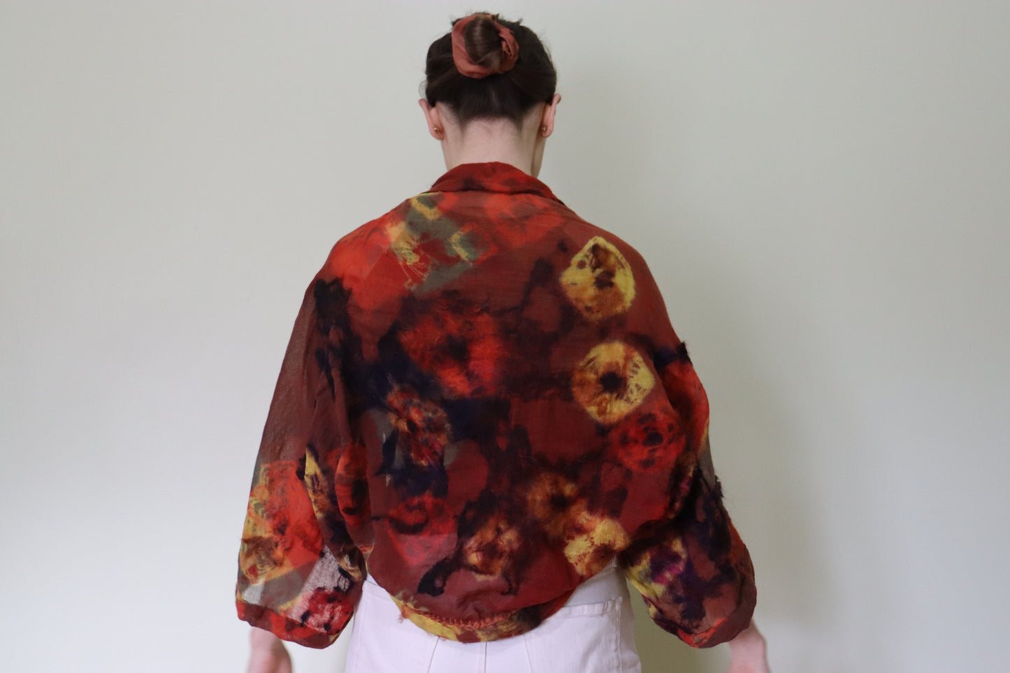 Felted Shrug, Red