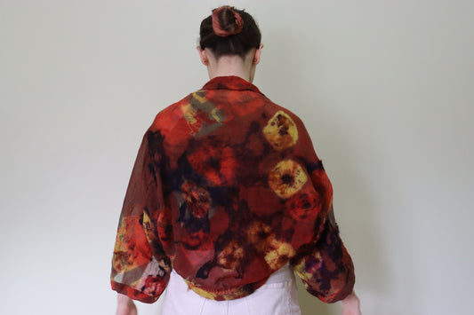 Felted Shrug, Red