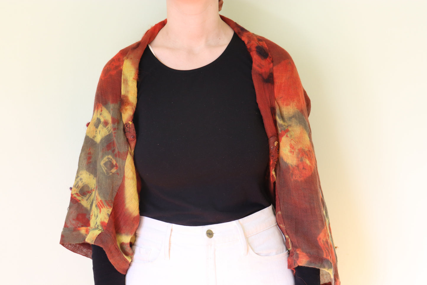 Felted Shrug, Red