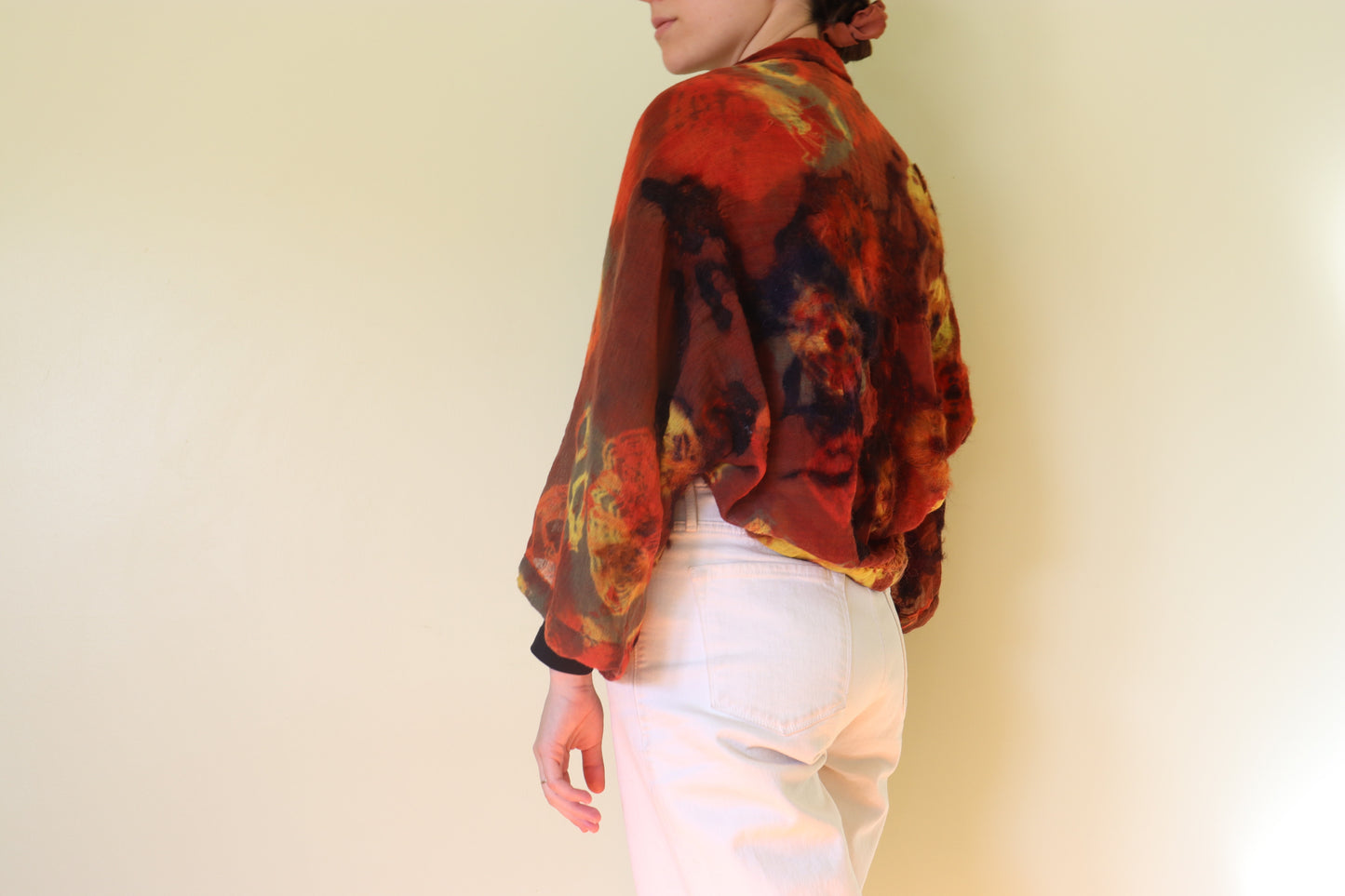 Felted Shrug, Red