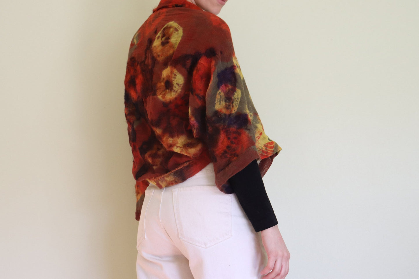 Felted Shrug, Red