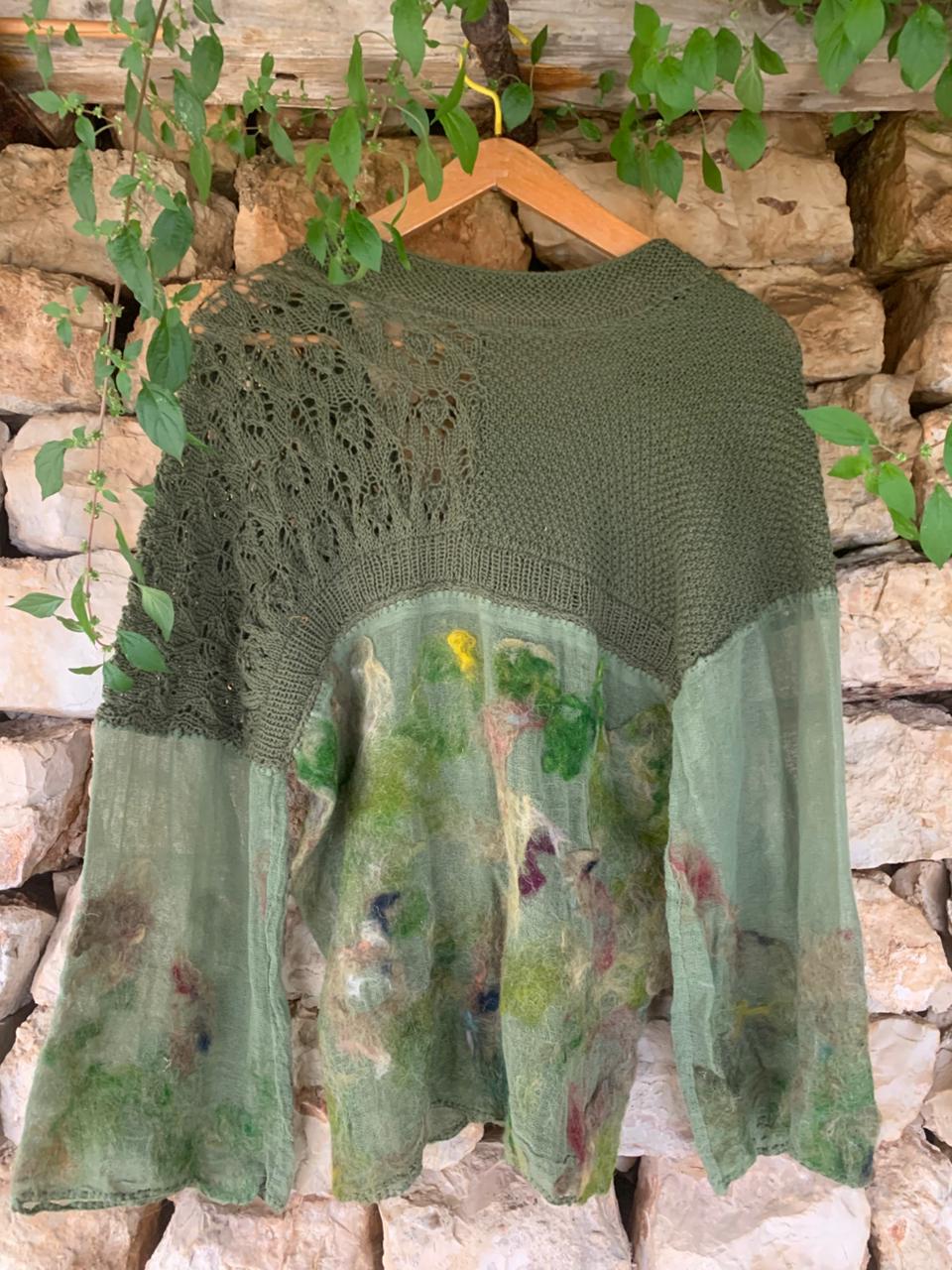 Oversized Cardigan, Green